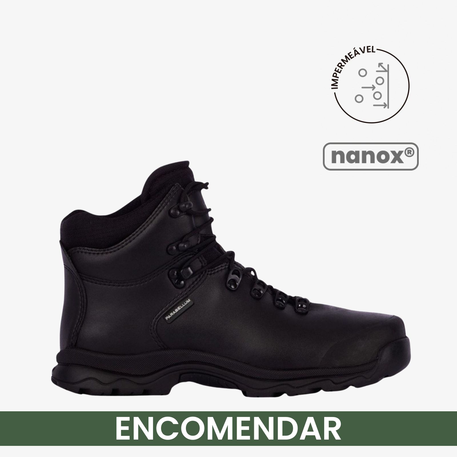 Bota GS 3000 Preta — Nanox — Impermeável — Encomendar