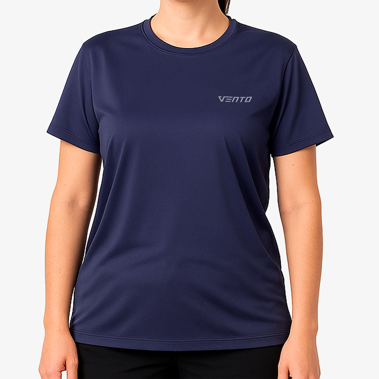 Camiseta em Poliamida feminino azul escuro