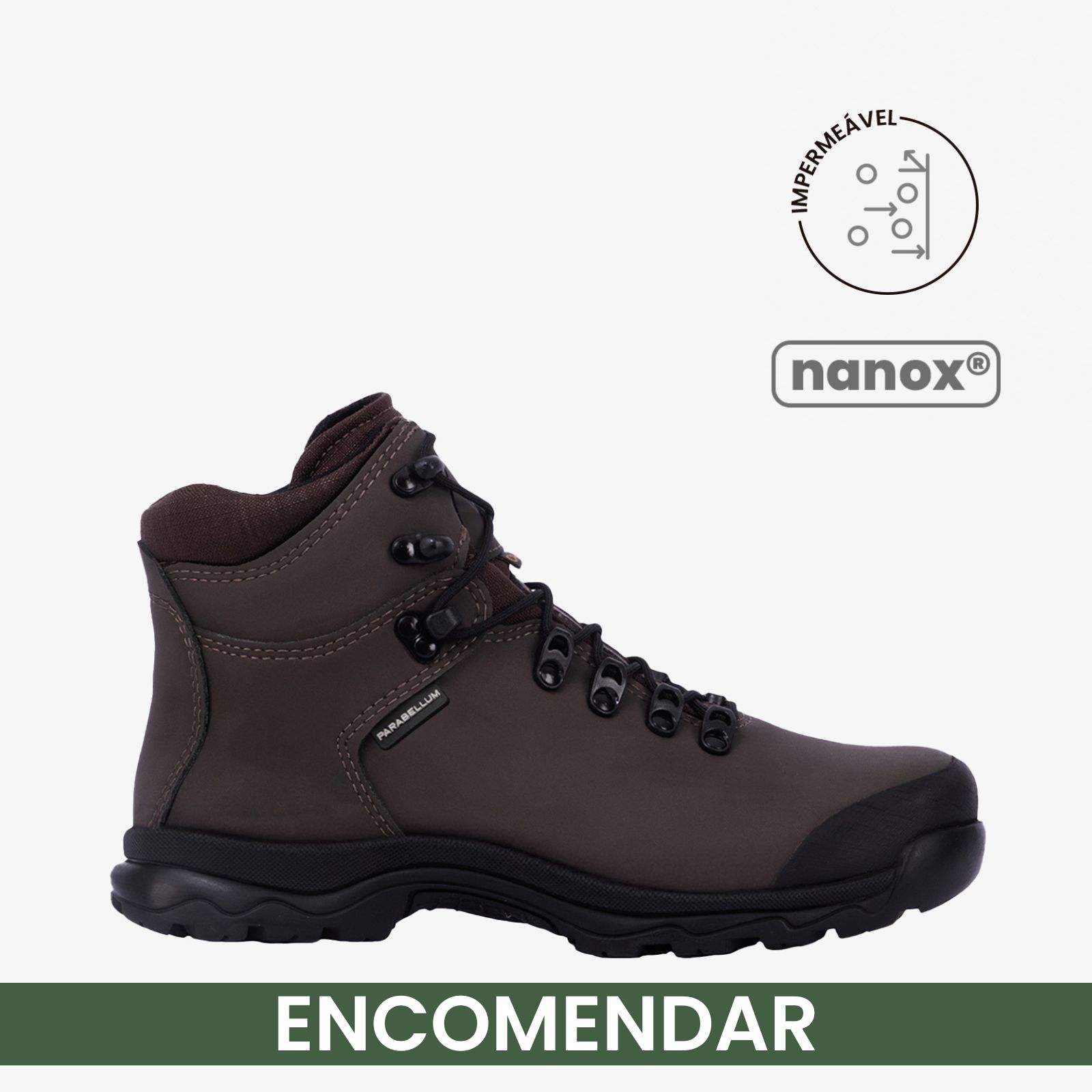 Bota GS 3000 Marrom — Nanox — Impermeável — Encomendar